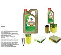 Mann Controllo Set 6L castrol edge 5W-30 C3 per Opel