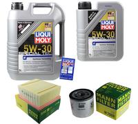 MANN Controllo Set 6L Liqui Moly 5W-30 per Ford Fiesta VI B-Max 1.6 Ti