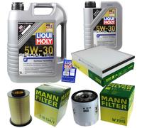 MANN Controllo Set 6L Liqui Moly 5W-30 per Ford Focus Turnier Kuga