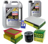 MANN Controllo Set 6L LIQUI MOLY 5W-30 per Ford Maverick Mazda Tribute