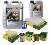 MANN Controllo Set 6L Liqui Moly 5W-30 per Ford Mondeo IV Turnier 2.0
