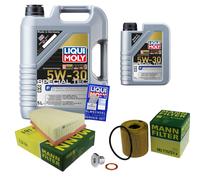 MANN Controllo Set 6L Liqui Moly 5W-30 Per Volvo V70 III 2.0 D S80 II