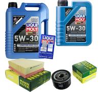 MANN Controllo Set 6L Liqui Moly Longtime 5W-30 per Renault Scénic II 1.5 dCi