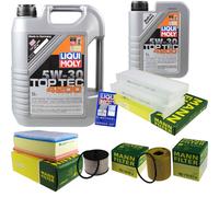 MANN Controllo Set 6L Liqui Moly Top Tec 5W-30 per Citroën C4 Picasso I 2.0