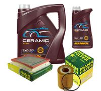 MANN Controllo Set 6L MANNOL Ceramic 5W-30 Per Opel Astra H Caravan 1.7 CDTi