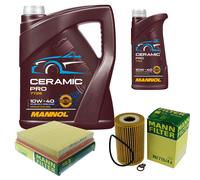 MANN Controllo Set 6L MANNOL Ceramic Pro 10W-40 Per BMW Z3 Roadster E36 1.8i