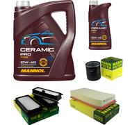 MANN Controllo Set 6L MANNOL Ceramic Pro 10W-40 Per Fiat Scudo Kasten 220L