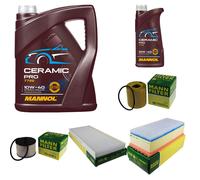 MANN Controllo Set 6L MANNOL Ceramic Pro 10W-40 Per Fiat Ulysse 179AX 2.0 D