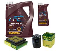 MANN Controllo Set 6L MANNOL Ceramic Pro 10W-40 Per Honda CRX III EH EG 1.6