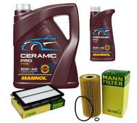 MANN Controllo Set 6L MANNOL Ceramic Pro 10W-40 Per Hyundai Tucson TL TLE