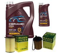 MANN Controllo Set 6L MANNOL Ceramic Pro 10W-40 Per Mazda 5 CW 1.6 CD