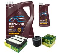MANN Controllo Set 6L MANNOL Ceramic Pro 10W-40 Per Mitsubishi Outlander I