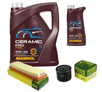 MANN Controllo Set 6L MANNOL Ceramic Pro 10W-40 Per Opel Vivaro Kasten F7
