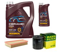 MANN Controllo Set 6L MANNOL Ceramic Pro 10W-40 Per Peugeot 306 Cabriolet