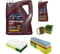 MANN Controllo Set 6L MANNOL Ceramic Pro 10W-40 Per Peugeot 307 3A/C 1.6 16V