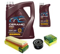 MANN Controllo Set 6L MANNOL Ceramic Pro 10W-40 Per Renault Megane Scenic