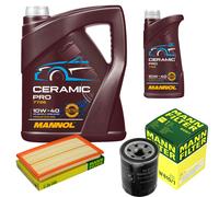 MANN Controllo Set 6L MANNOL Ceramic Pro 10W-40 Per Suzuki Vitara LY 1.6