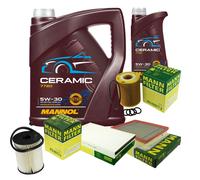 Mann Controllo Set 6L mannol Ceramica 5W-30 per Opel Astra H Caravan 1.7