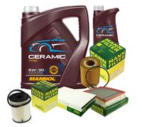 Mann Controllo Set 6L mannol Ceramica 5W-30 per Opel Astra H Caravan 1.7 CDTI
