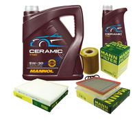 Mann Controllo Set 6L mannol Ceramica 5W-30 per Opel Zafira B 1.7 CDTI
