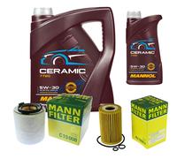 Mann Controllo Set 6L mannol Ceramica 5W-30 per Seat Altea Ibiza IV 1.6