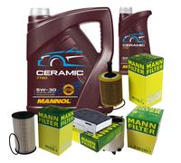 MANN Controllo set 6L MANNOL Ceramica 5W-30 per VW Caddy III Kasten 2.0 SDI