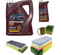 Mann Controllo Set 6L mannol Ceramica Pro 10W-40 per Fiat Ulysse 179AX 2.0 D.