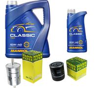 MANN Controllo Set 6L MANNOL Classic 10W-40 per Audi A4 Cabriolet 2.4 3.0