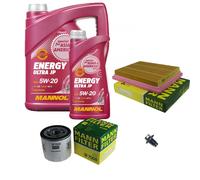 MANN Controllo Set 6L MANNOL Energy 5W-20 per Ford Fusion 1.4 1.6 1.25