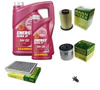 MANN Controllo Set 6L MANNOL Energy 5W-20 per Ford Kuga II 1.5 EcoBoost