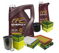 MANN Controllo Set 6L MANNOL Energy 5W-30 per Nissan X-Trail 2.2 dCi 4x4