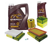 MANN Controllo Set 6L MANNOL Energy 5W-30 per Nissan X-Trail 2.2 Di 4x4