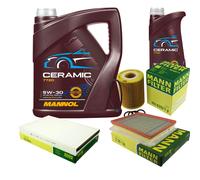Mann Controllo Set 6L mannol IN Ceramica 5W-30 per Opel Astra H Caravan 1.7