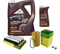 MANN Controllo Set 6L MANNOL LONGLIFE 504/507 5W-30 Per Opel Frontera B 2.2