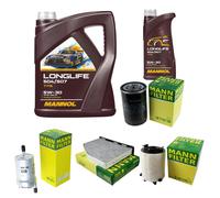 MANN Controllo set 6L MANNOL Longlife 504/507 5W-30 per VW Golf V 1 K 1 1.6