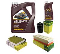 MANN Controllo Set 6L MANNOL LONGLIFE 504/507 5W-30 Per VW Golf VI 5K1 2.0