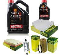 Mann Controllo Set 6L Motul x-Pulire 5W-30 per Audi Tt 2.0 TTS Quattro,