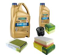 MANN Controllo Set 6L RAVENOL FDS 5W-30 per Renault Clio III 2.0 16V