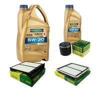 MANN Controllo Set 6L RAVENOL FDS 5W-30 per Subaru Levorg