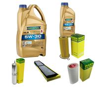 Mann Controllo Set 6L Ravenol Hls 5W-30 per BMW 1er E87 118d 120d