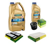 Mann Controllo Set 6L Ravenol Hls 5W-30 per Mazda 3 1.6 1.4
