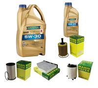 MANN Controllo Set 6L RAVENOL SMP 5W-30 per VW Caddy III Furgone 2.0 SDI