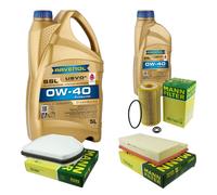 MANN Controllo Set 6L RAVENOL SSL 0W-40 per Mercedes C-Klasse W202 S202