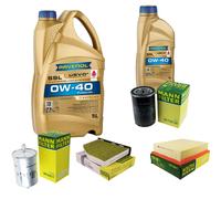 MANN Controllo Set 6L RAVENOL SSL 0W-40 per VW Golf IV Cabriolet 2.0