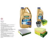 MANN Controllo Set 6L RAVENOL VSE 0W-20 per VW T-ROC Cabriolet