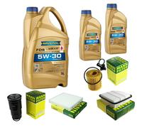 MANN Controllo Set 7 L 5W-30 RAVENOL FDS per Toyota RAV 4 III 2.2 D 4WD