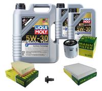Mann Controllo Set 7 L Liqui Moly Special Tec F 5W-30 per Volvo V70 III Bw