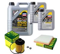 Mann Controllo Set 7 L Liqui Moly Top Tec 4100 5W-40 per Opel Zafira Tourer Ver.