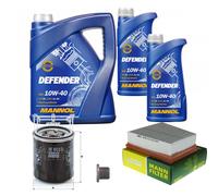 Mann Controllo Set 7 L mannol Defender 10W-40 per Legno Renault Grand Scénic III