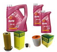 MANN Controllo Set 7 L MANNOL Elite 5W-40 Per Audi A6 4G2 C7 4GC 2.8 FSI